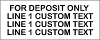 Deposit stamp up to 4 lines